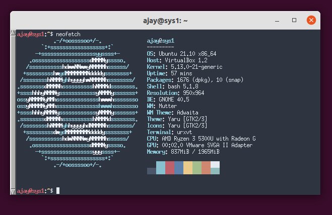 URxvt with Nord Colorscheme