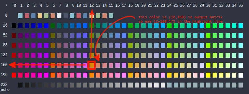 256 color palette