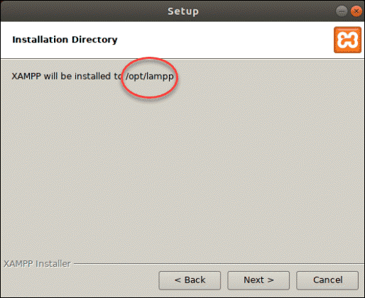 Xampp installation directory in Linux