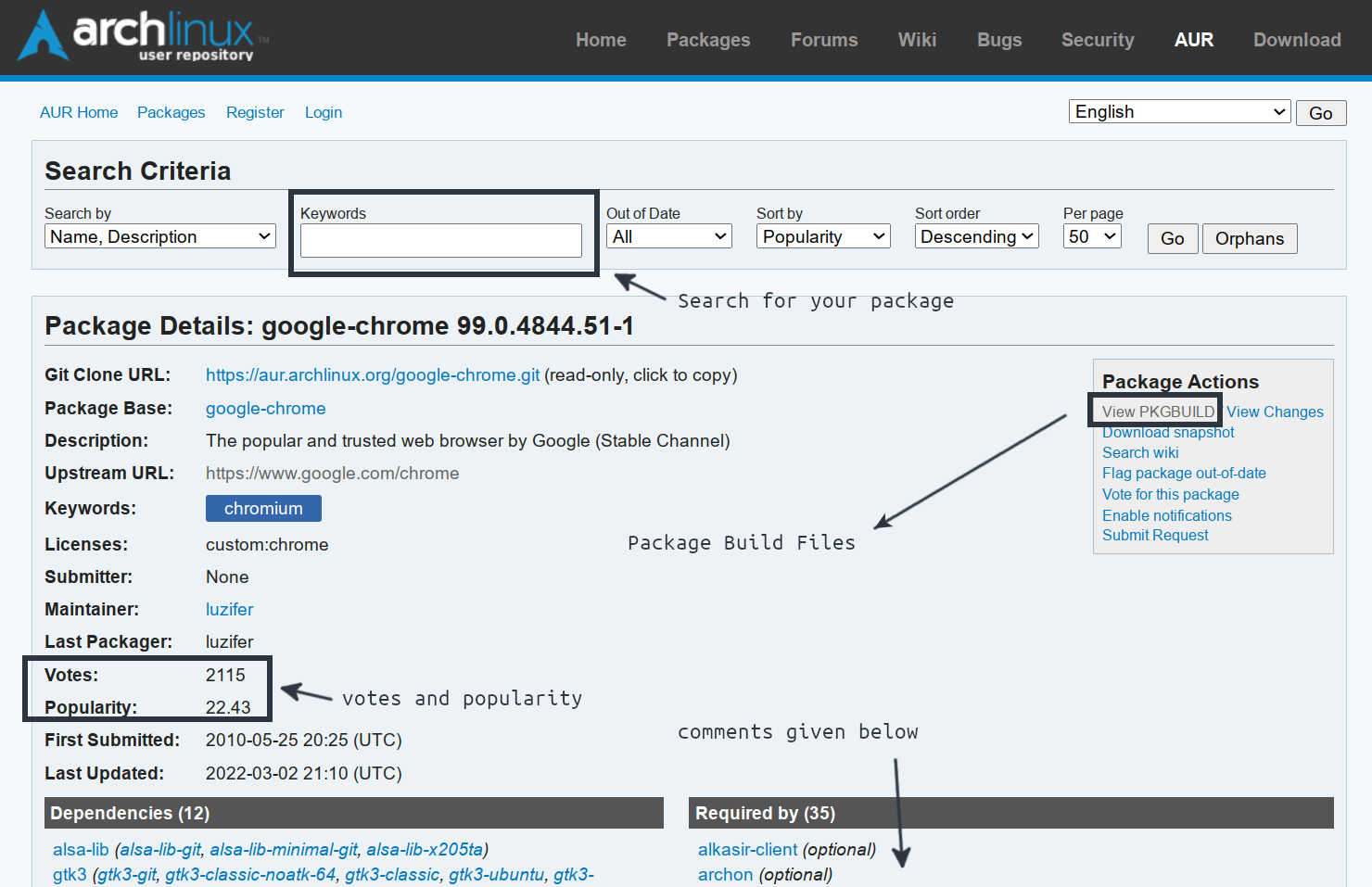 using AUR in Arch Linux