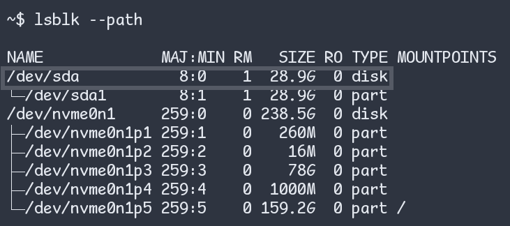  Finding Name of Appropriate USB Device in Linux