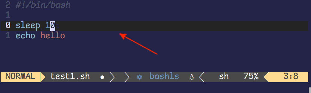 fig: cursor line in vim/neovim