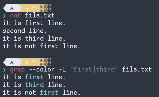 Fig: Infix (Alternate) Operator In Regexp