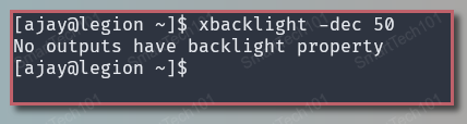 execute any xbacklight command to test if it will work on your system